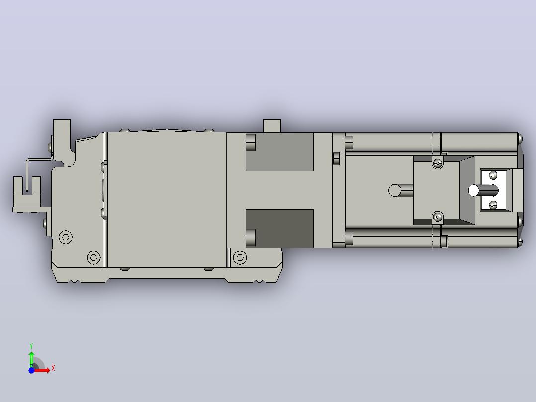 MT120BT半封闭皮带滑台[MT120BT.L100.1000.LT.P40.C3]前视图