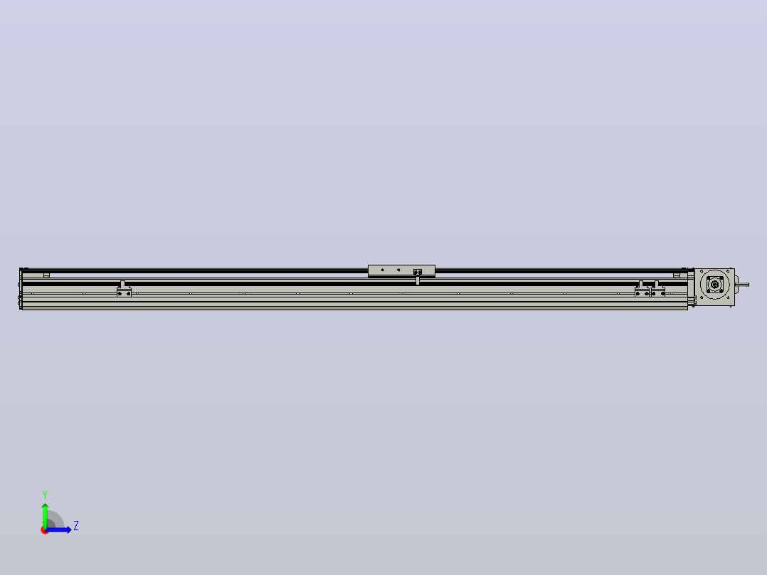 MT120BT半封闭皮带滑台[MT120BT.L100.1000.LT.P40.C3]左视图