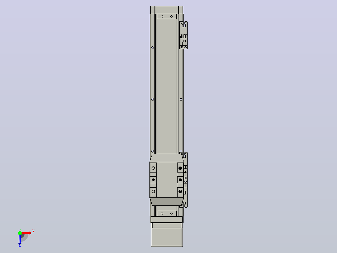 滚珠丝杠直线轴内置导轨TPA-GCR-65-1610C-L250-MP-M40-N3俯视图