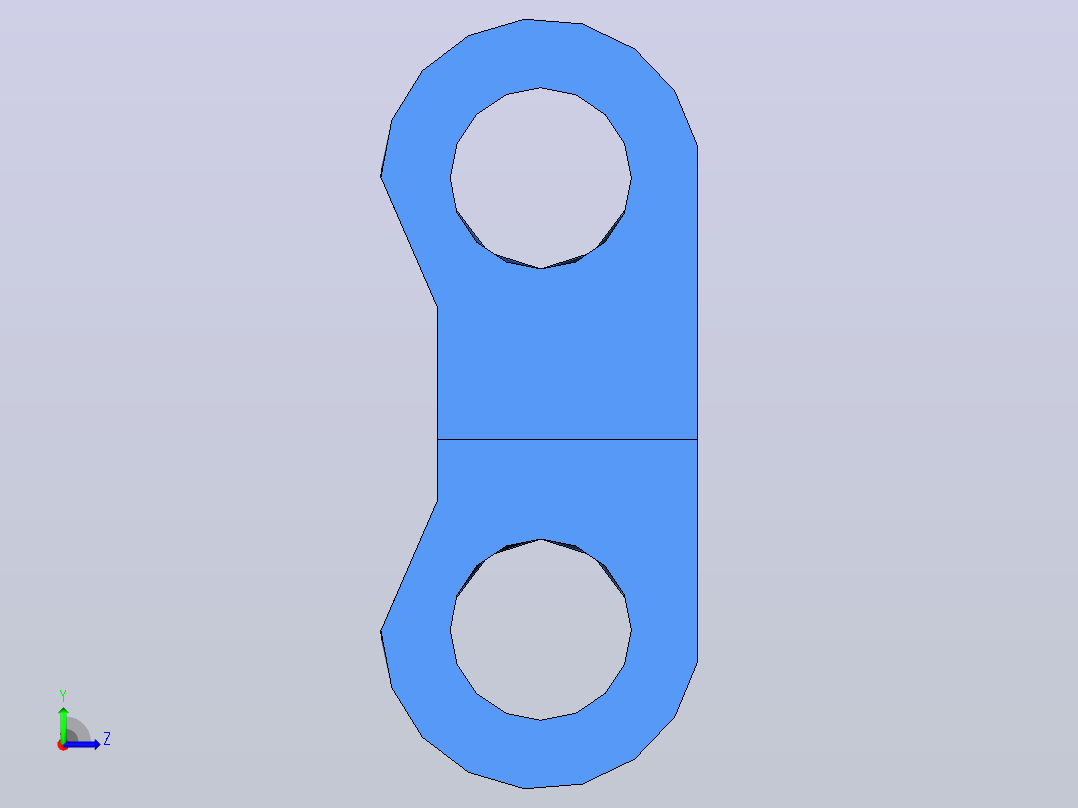 YS100-1-W533.4-C1 YS100-1网带链左视图
