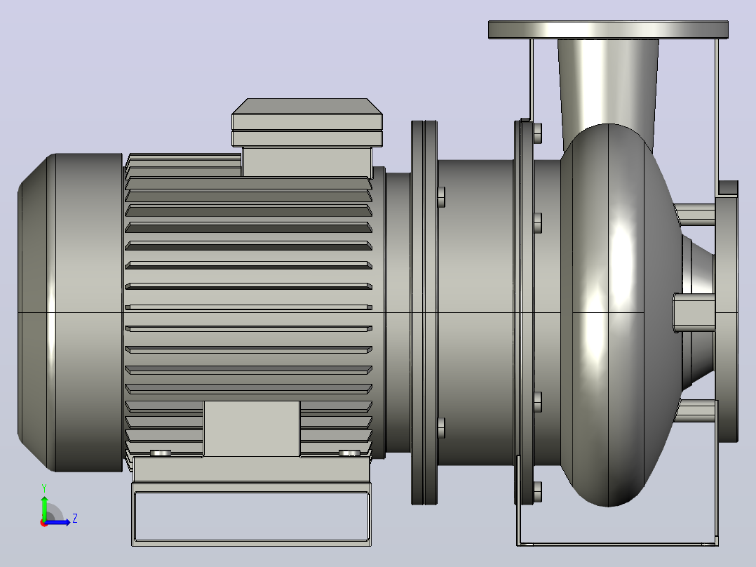 3S4(3LS4)(2.2-3KW)-4极不锈钢离心泵[65-200-3.0]左视图