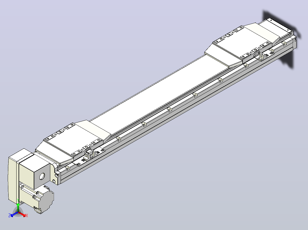 皮带直线轴双滑块型TPA-GCBS-120-P70-L225-LP-M20-N3主视图