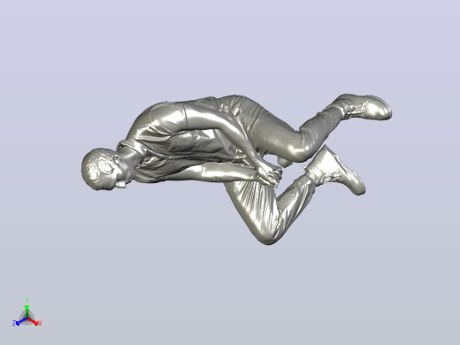 使用revopoint Range 2 3D扫描仪18扫描就座人体扫描