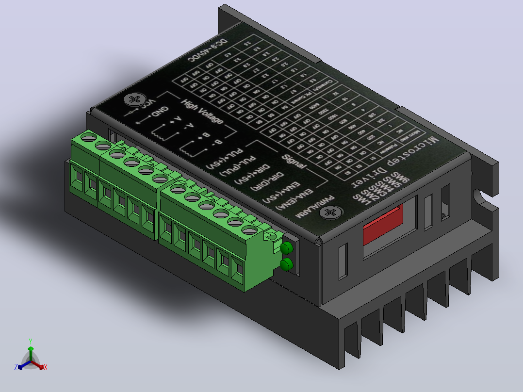 SMAKN TB6600步进电机驱动器主视图