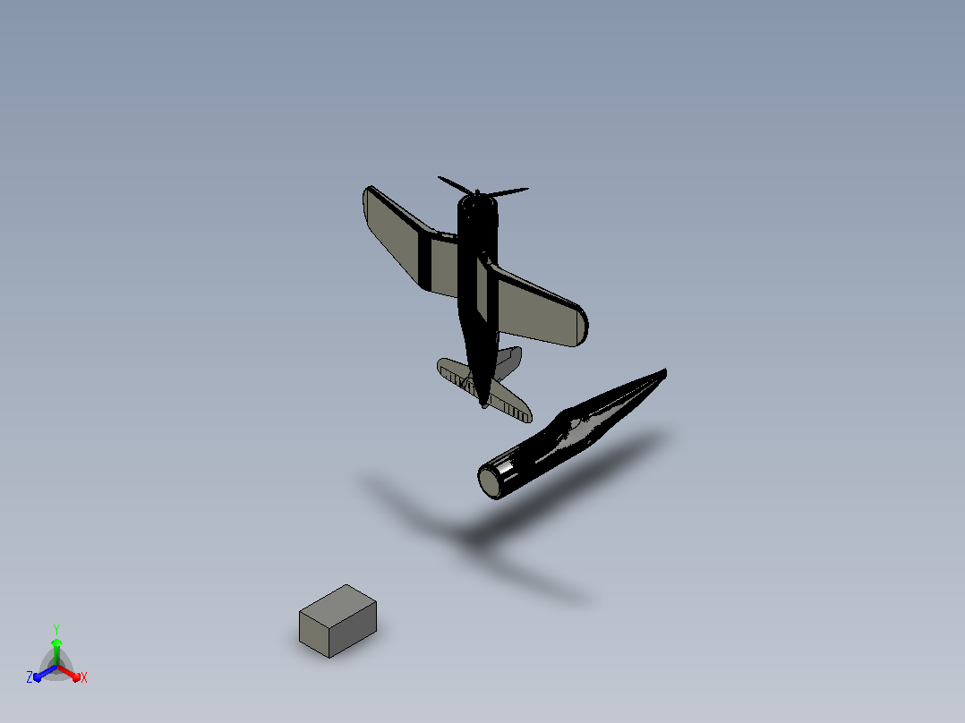 F4U corsair飞机主视图
