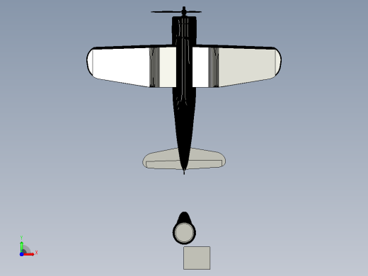 F4U corsair飞机前视缩略图