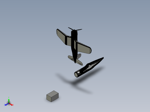F4U corsair飞机正等轴测缩略图