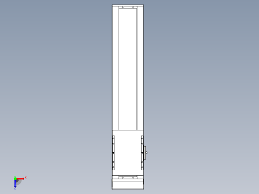 滚珠丝杠直线轴带导轨全封闭TPA-HCR-120D-1610C-L450-MP-Y-P40-N3俯视缩略图