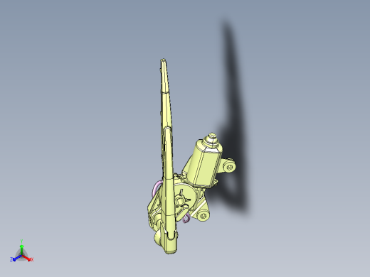 丰田普瑞维亚 -后风窗刮水器装置正等轴测缩略图
