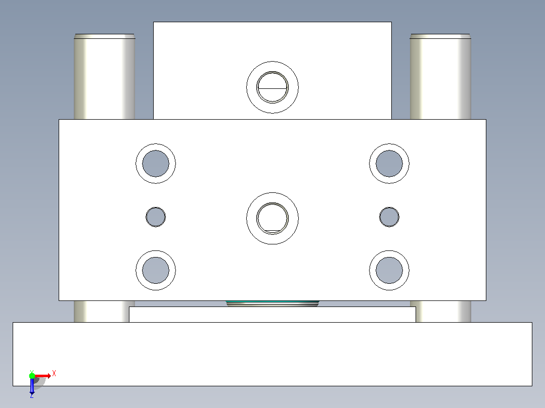 AHP默克尔Merkle液压油缸BSE_250.100_60.02.2.201.50_DH_0_0__俯视图