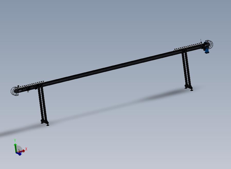 一条德国设备上的输送流水线