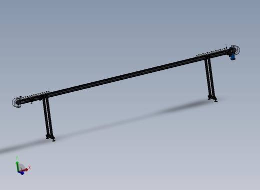 一条德国设备上的输送流水线