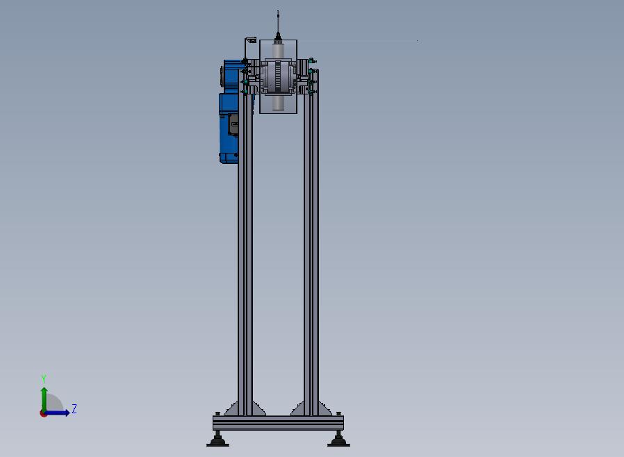 一条德国设备上的输送流水线左视图
