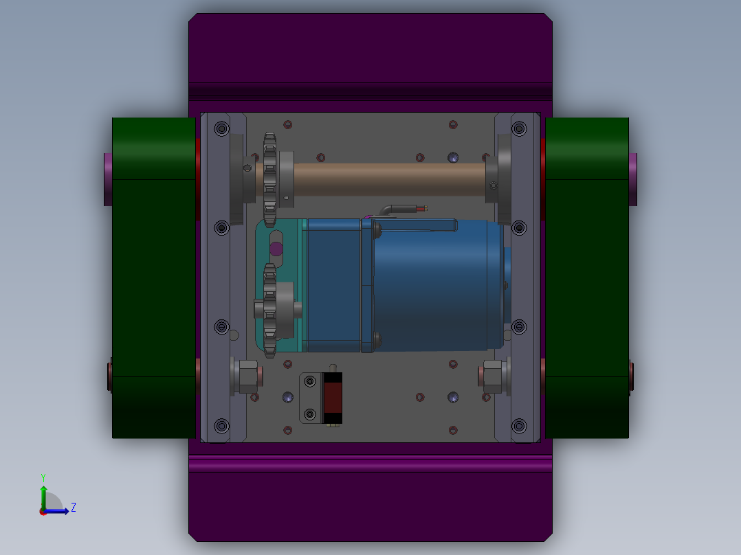 90°顶升移载机构sw16左视图