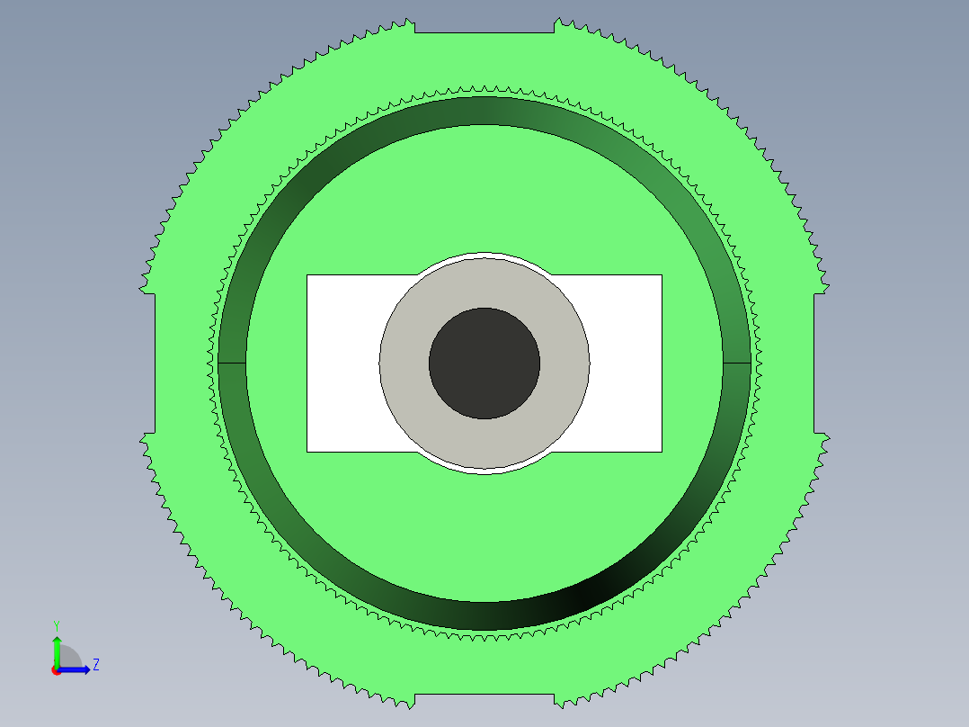 电子连接器3D模型左视图