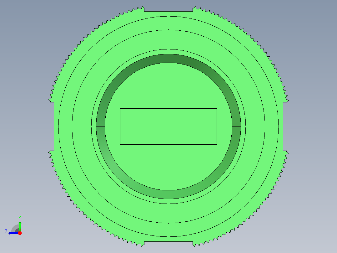 电子连接器3D模型右视图