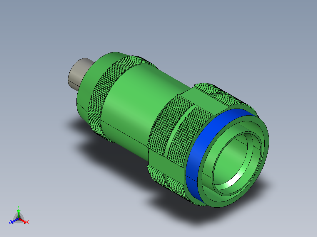 电子连接器3D模型正等轴测图