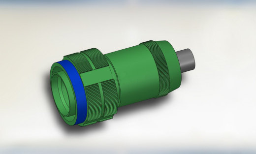 电子连接器3D模型缩略图