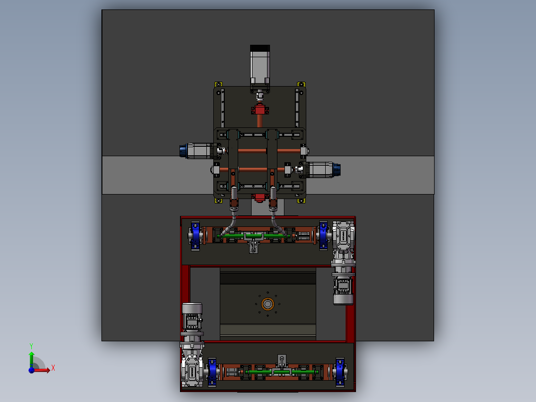 全自动焊接设备前视图