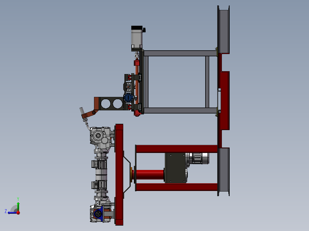 全自动焊接设备右视图