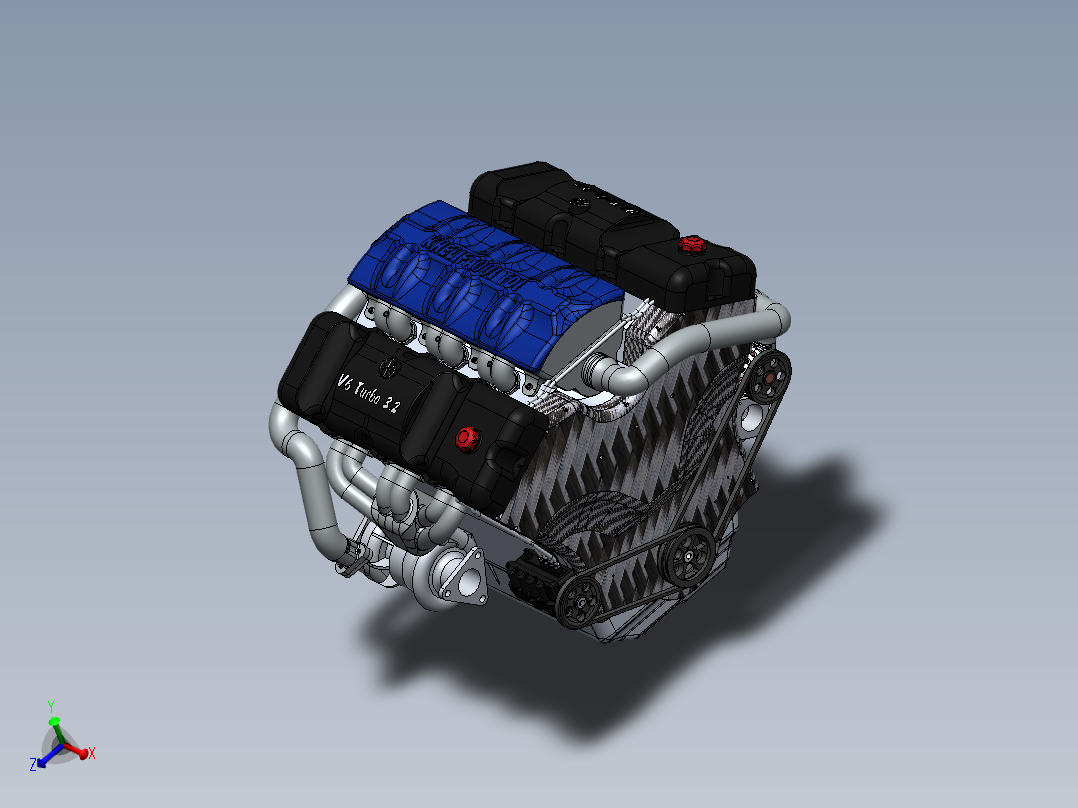 涡轮增压发动机SW模型