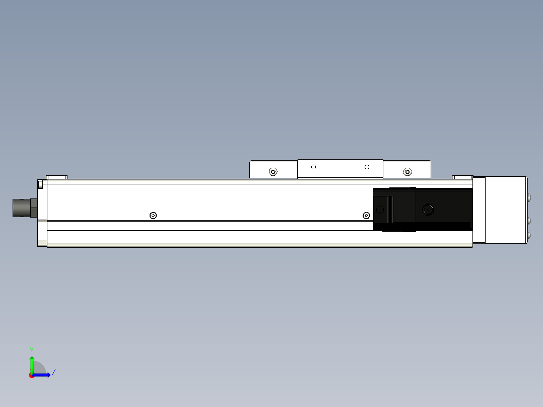 Toyo东佑达直线模组-ECH12-150-BR-100W左视图