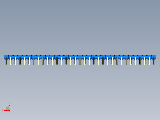 彩色公排针 100mil 2.54mm 系列-DS1022_blue_1x33p_100mil_TypeD_rev1.0后视缩略图