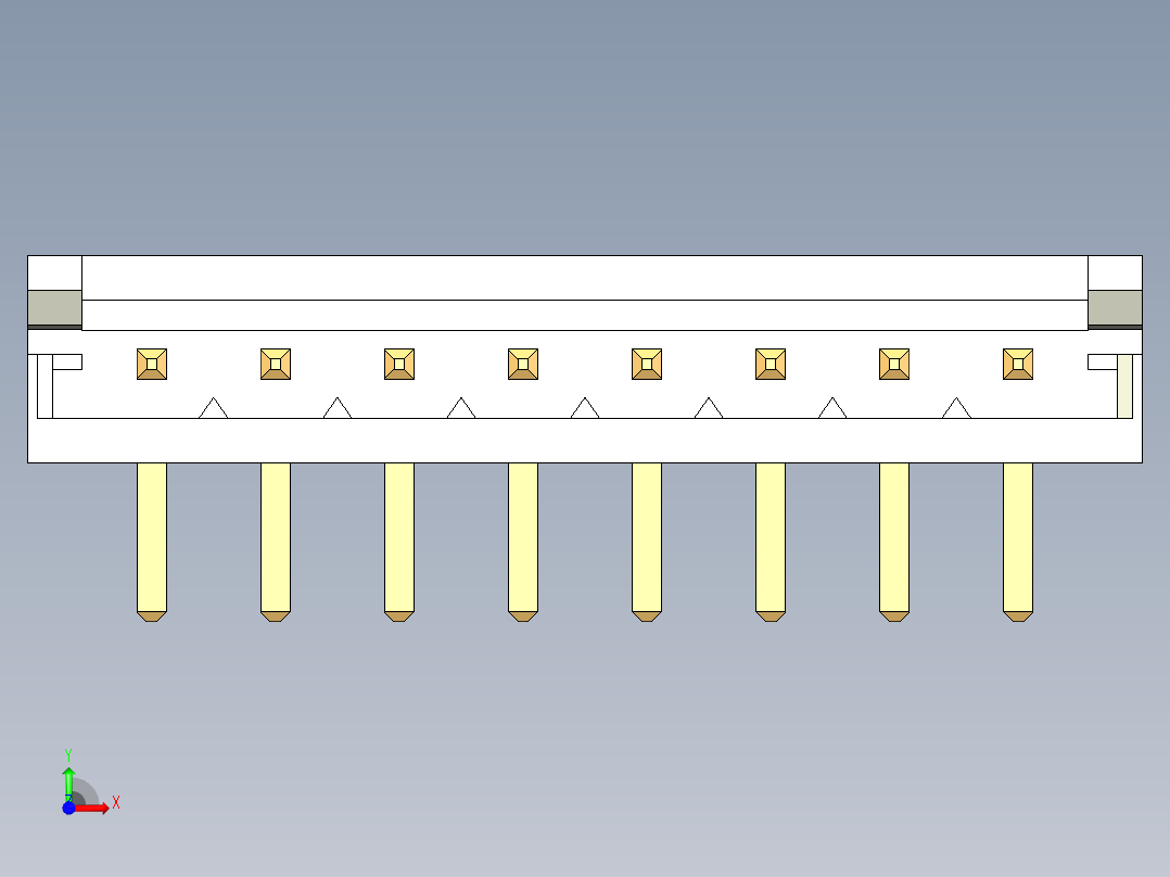 JST-S8B-EH-A前视图