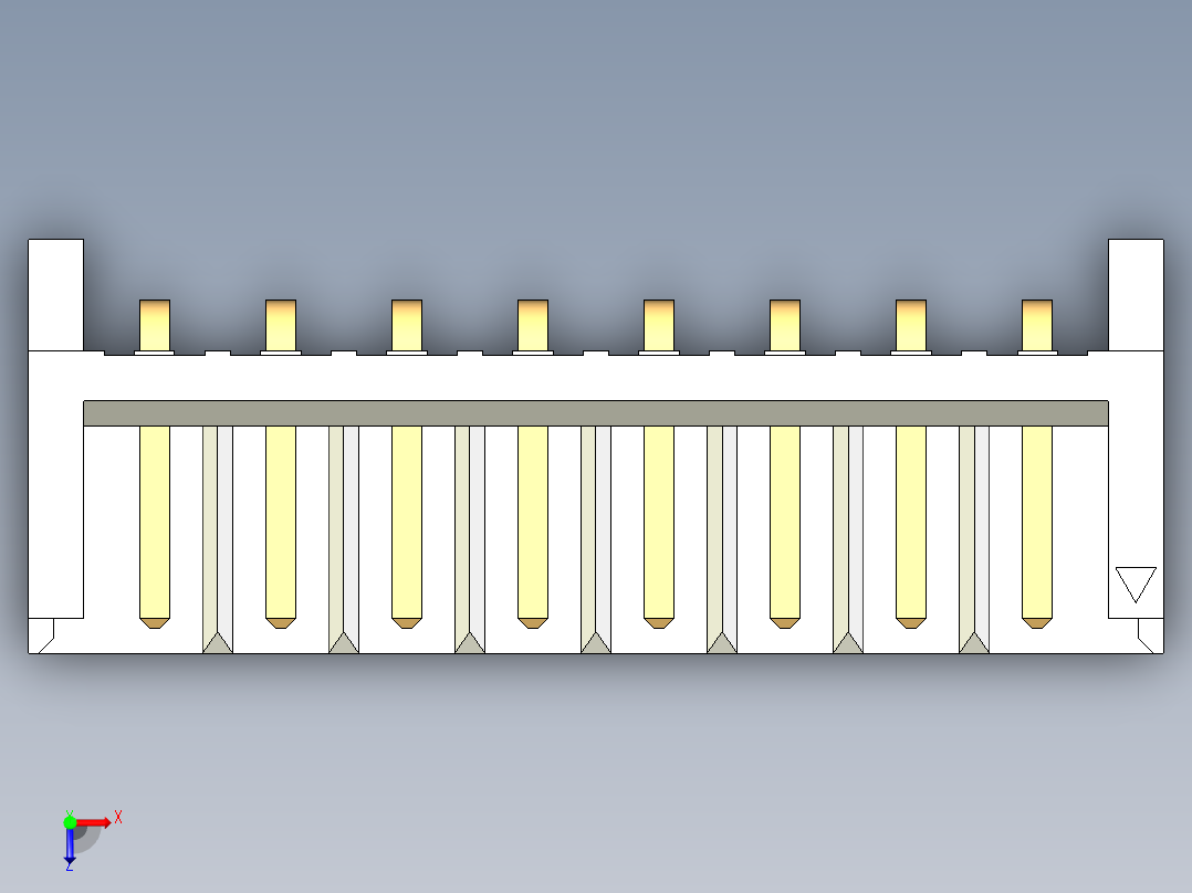 JST-S8B-EH-A俯视图