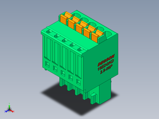 DEGSON 15EDG 系列 2.5mm 接线端子包-15EDGKD-2.5-05P-14-00AH
