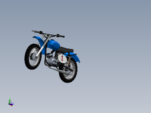 山地摩托车模型