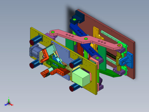 自动调高的升降式三爪柔性夹具