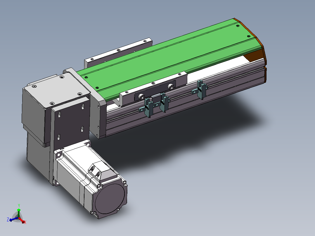 MTB同步带半封闭MTB10-LD-60主视图