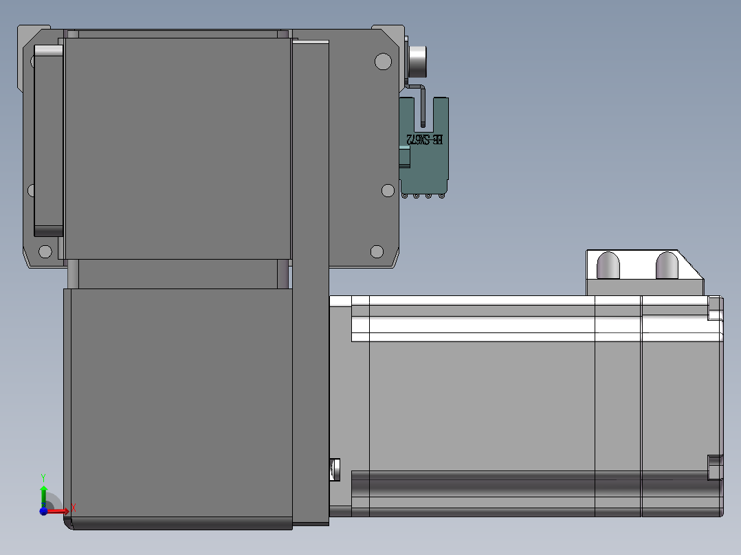 MTB同步带半封闭MTB10-LD-60前视图