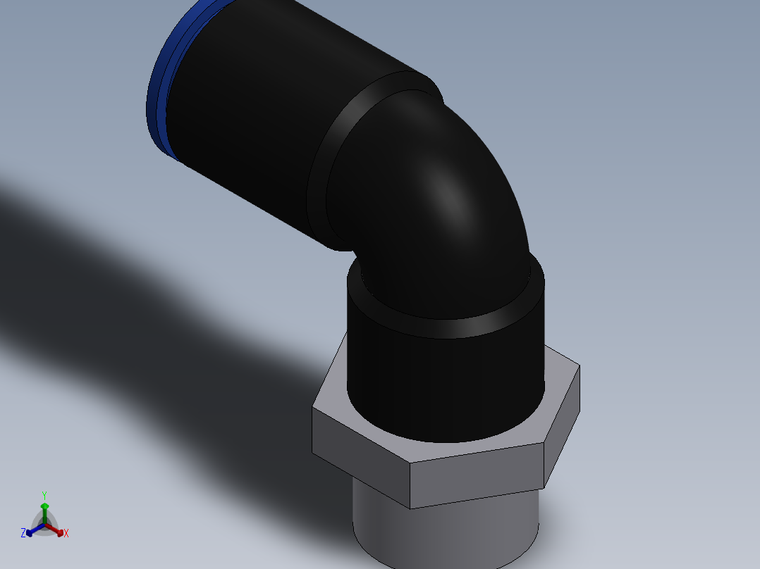 Ø8 x 1-4G COTOVELO 90° MACHO GIRAT. (C02470828)主视图