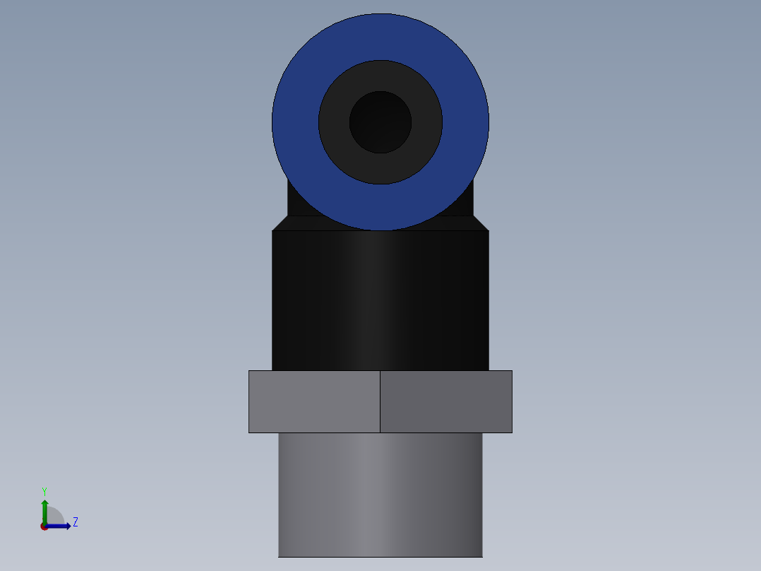 Ø8 x 1-4G COTOVELO 90° MACHO GIRAT. (C02470828)左视图