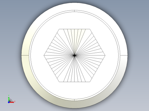 半圓定位珠螺絲(平面A)2272-3D多系列多零件图纸模型前视缩略图