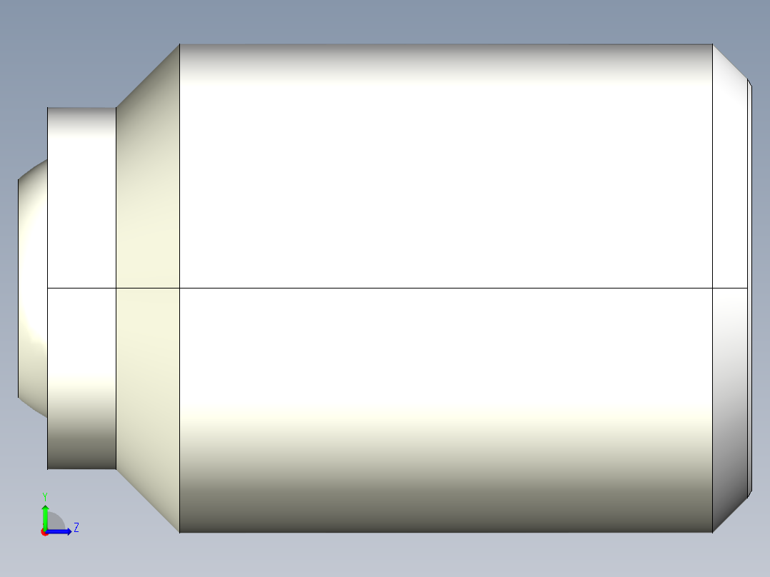 半圓定位珠螺絲(平面A)2272-3D多系列多零件图纸模型左视图