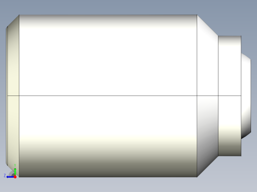 半圓定位珠螺絲(平面A)2272-3D多系列多零件图纸模型右视缩略图