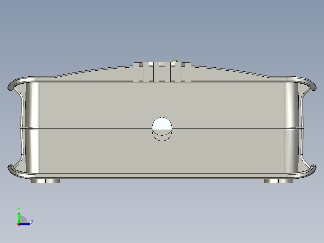 国标电源排插15孔+2网线 STP PROE左视图