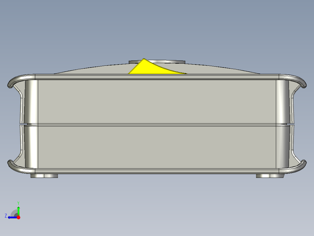 国标电源排插15孔+2网线 STP PROE右视图