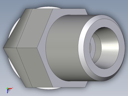 卡套式工业通用硬管接头EO_Adjustable_locknut_45_deg_elbow_VEE08SMOROMDCF俯视缩略图