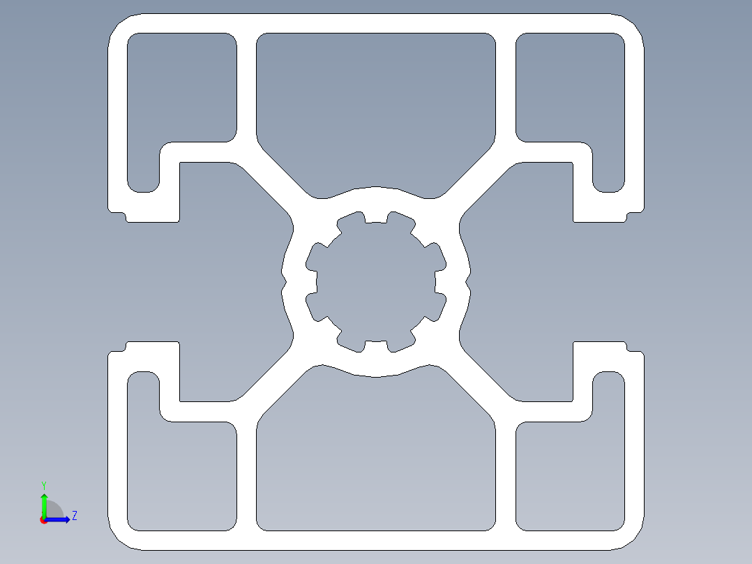 型材-BR 45X45L 2N KJN992403.STEP左视图