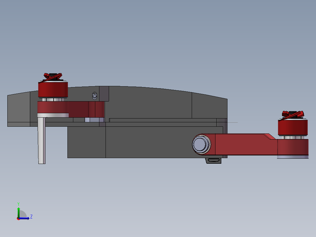 SW三维 飞行器装配体左视图