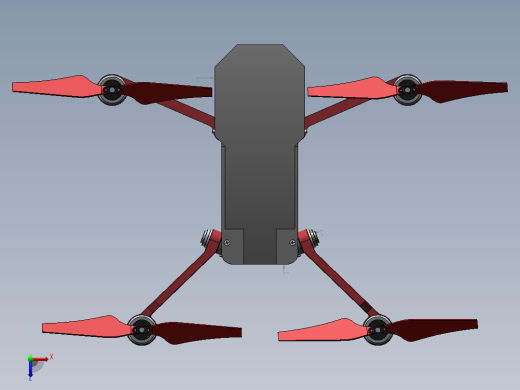 SW三维 飞行器装配体俯视缩略图