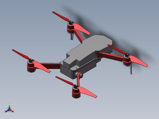 SW三维 飞行器装配体正等轴测缩略图