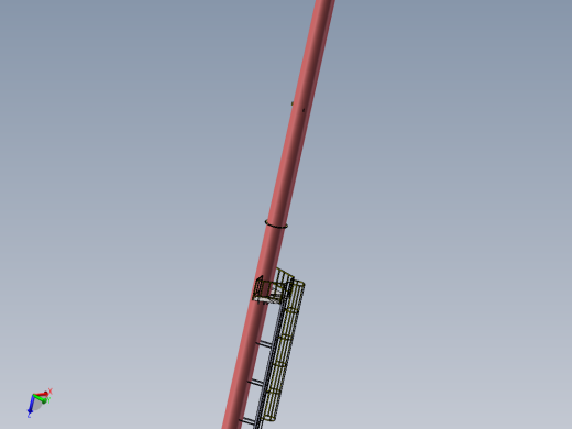 烟囱和爬梯SW三维==979804==25