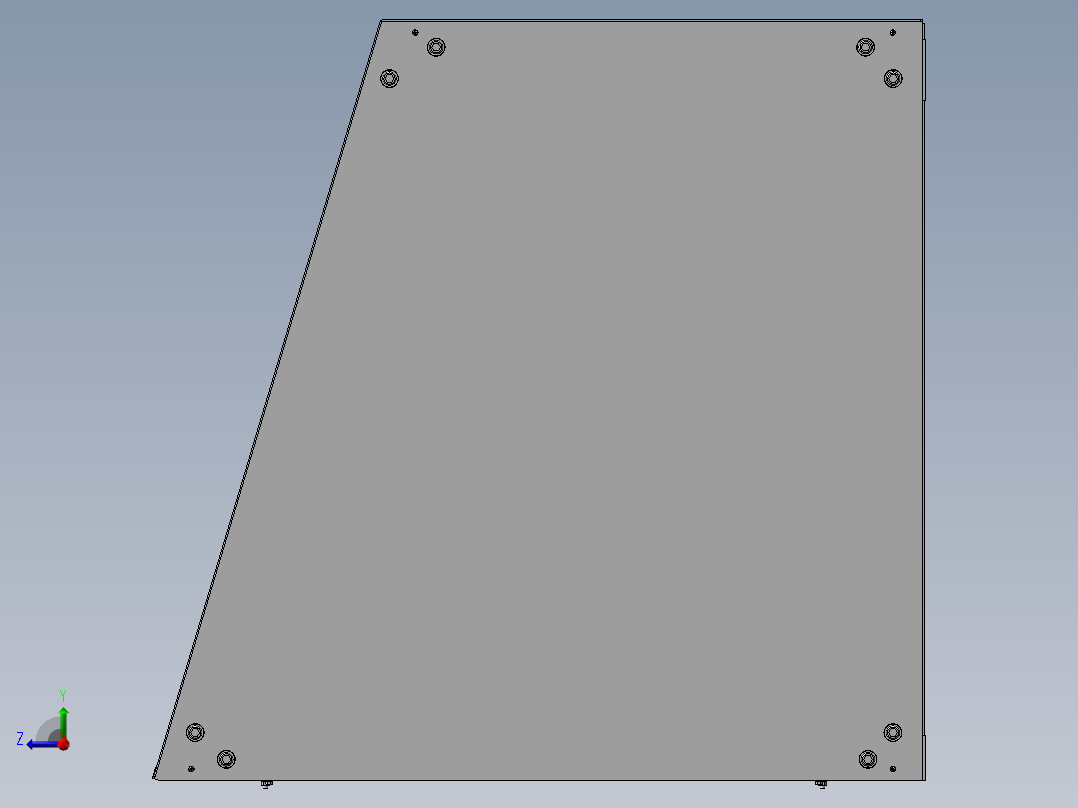 精密打印机右视图
