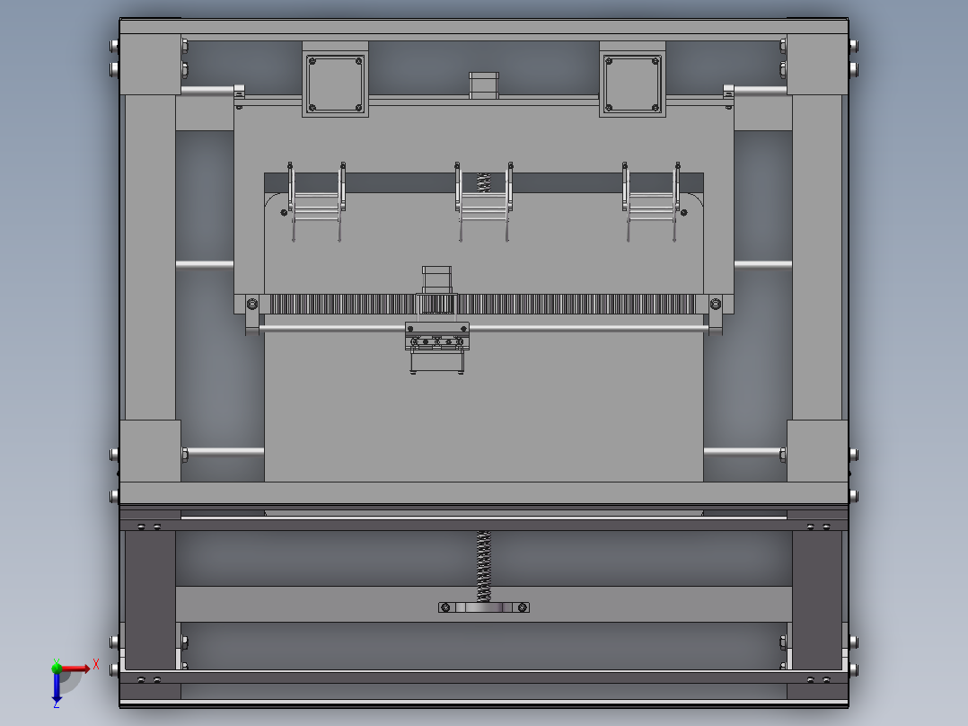 精密打印机俯视图