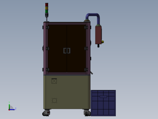 布带自动裁切设备左视缩略图